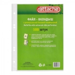 Файл-вкладыш Attache А5 прозрачный (100 штук)